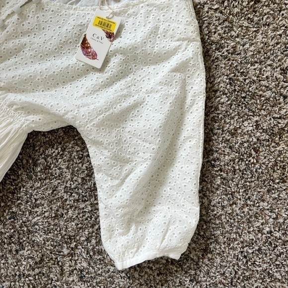 Chelsea & Violet Off White Cottage Mini Dress - Picture 4 of 7